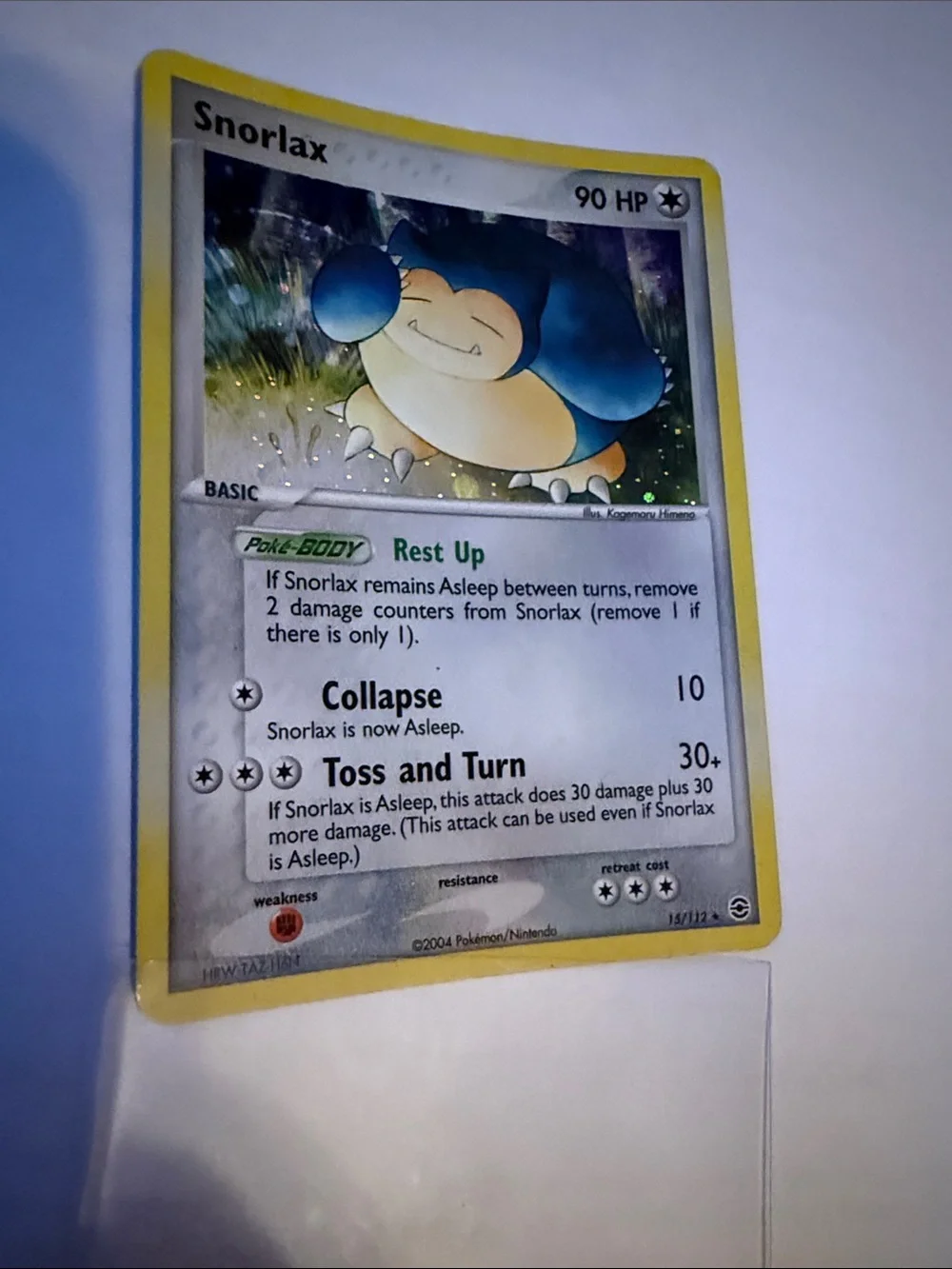 Snorlax-Holo 2004 Nintendo Pokemon Ex Fire Red Leaf Green